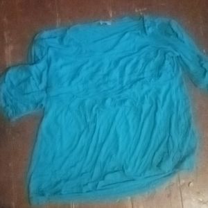 A turquoise shirt